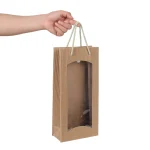 Kraft Paper Bag With Clear Window